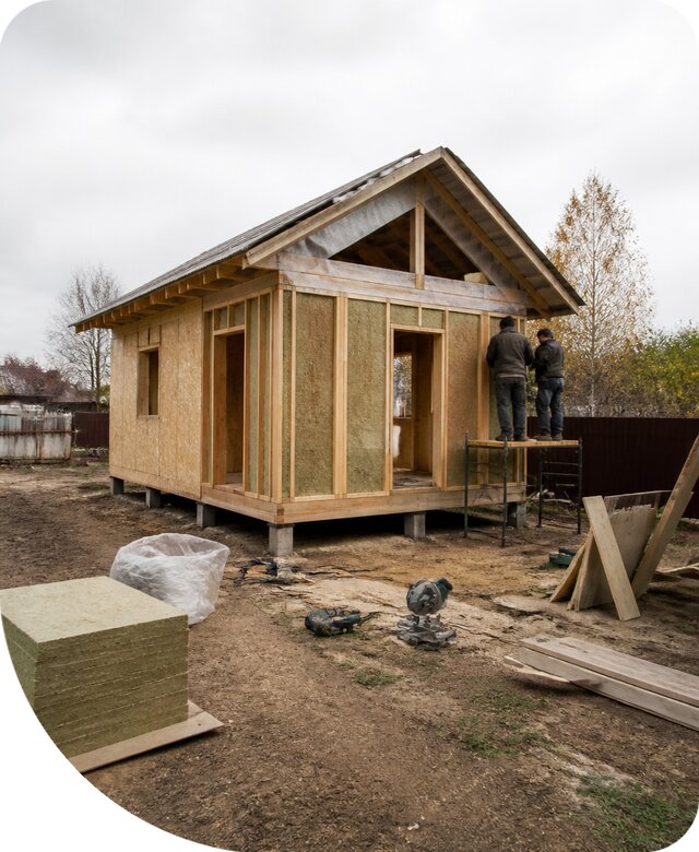 Утепленный хозблок для дачи и участка в Снежинске под ключ